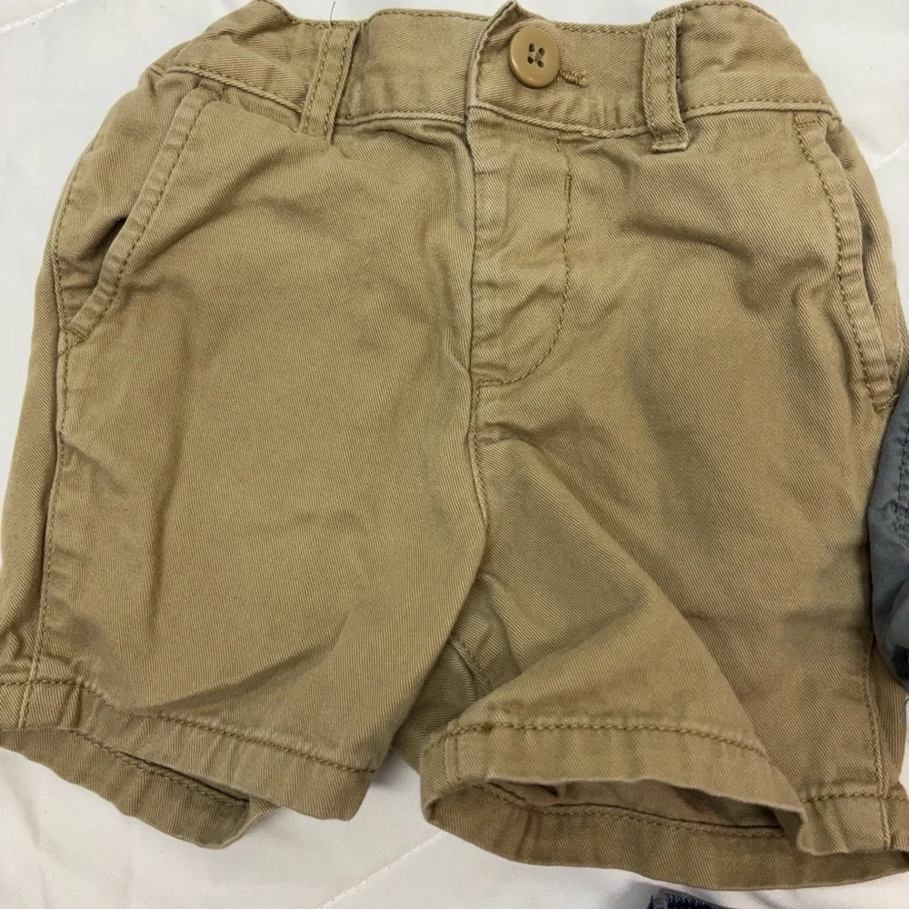 Old Navy Oshkosh & The children’s place Kids Shorts Trio Bundle- Tan, Gray, Blue